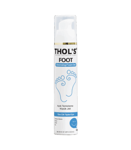 THOL’S FOOT Cleansing Foam Gel (TB34)  Ayakta Koku, Terleme ve Pullanma Eğiliminde Günlük Temizlik ve Biyolojik Koruma Sağlayan Köpük Jel