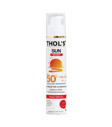THOL’S SUN Sensitive (TB15)  Kızarıklık ve Hassasiyete Yatkın Ciltlerde Yüksek Toleranslı Mavi Işık Korumalı Fluid Güneş Koruyucu